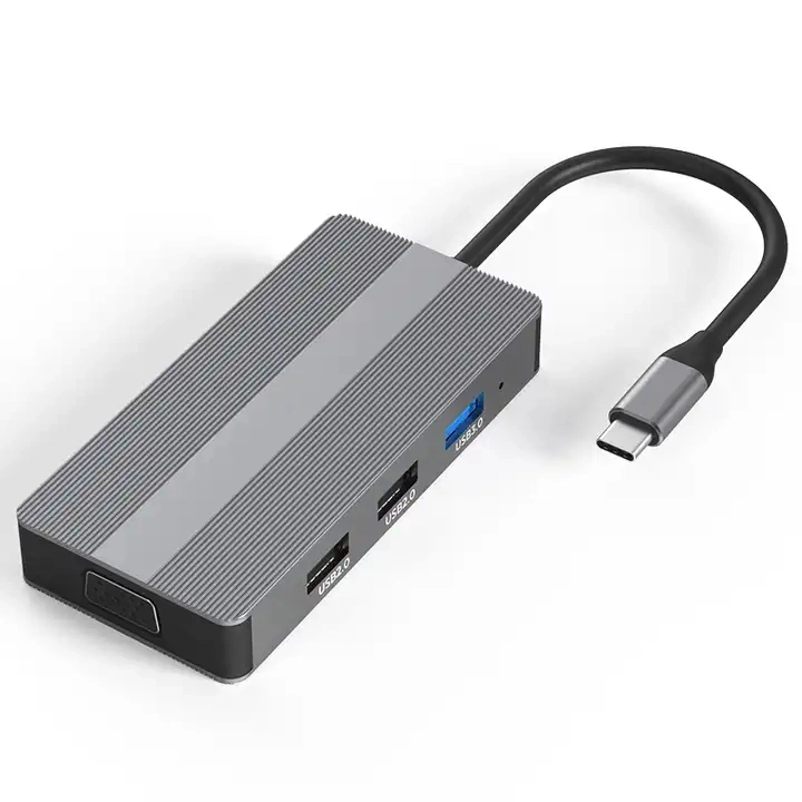 8 in 1 Aluminum HDMI USB-C Hub for MacBook for iPad PRO