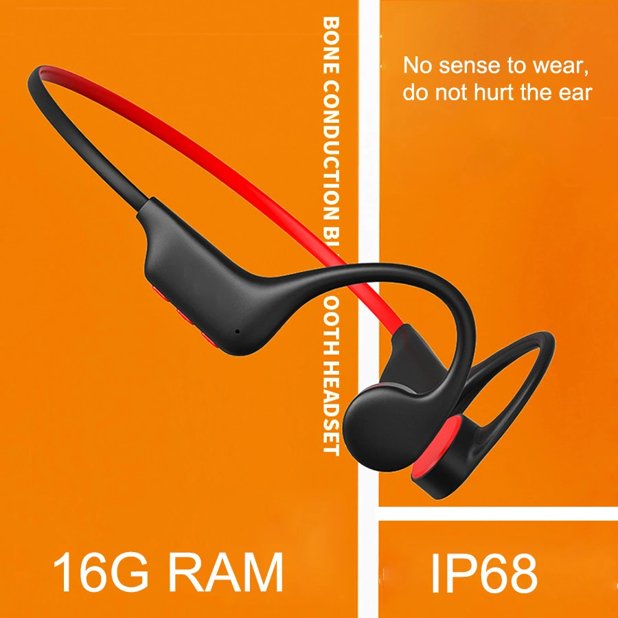 Bluetooth Bone Conduction Headset Noise Reduction, Low Latency Portable Sport