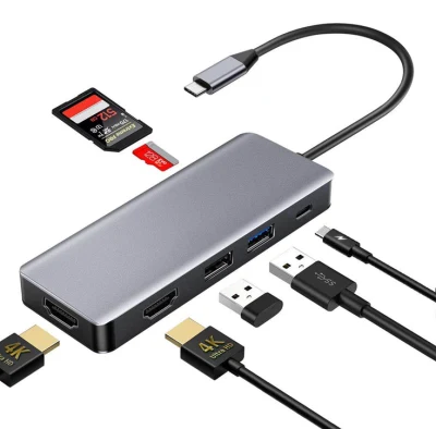 Hub USB C 7 in 1, hub USB C multiporta